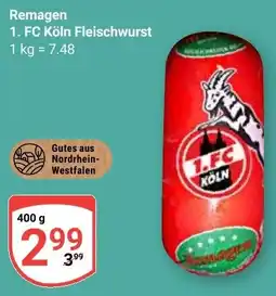 Globus Remagen 1. FC Köln Fleischwurst Angebot