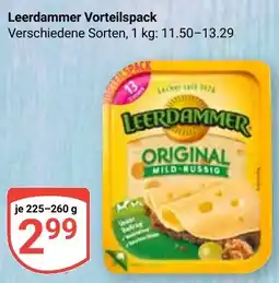 Globus Leerdammer Vorteilspack Angebot