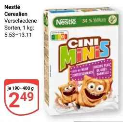 Globus Nestlé Cerealien Angebot