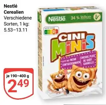 Globus Nestlé Cerealien Angebot
