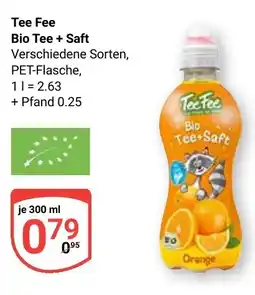 Globus Tee Fee Bio Tee + Saft Angebot