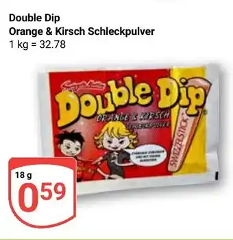 Globus Double Dip Orange & Kirsch Schleckpulver Angebot