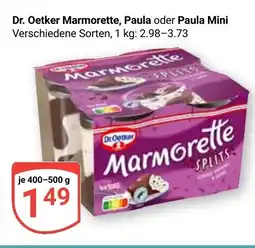 Globus Dr. Oetker Marmorette, Paula oder Paula Mini Angebot
