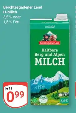 Globus Berchtesgadener Land H-Milch Angebot