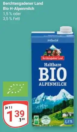 Globus Berchtesgadener Land Bio H-Alpenmilch Angebot