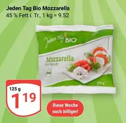 Globus Jeden Tag Bio Mozzarella Angebot