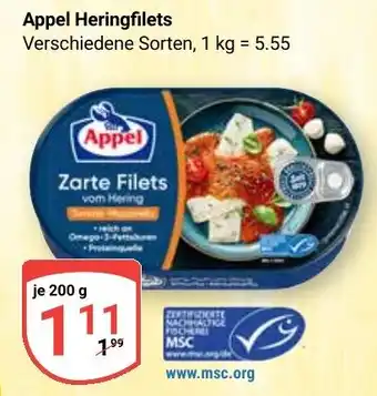 Globus Appel Heringfilets Angebot