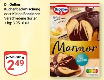Globus Dr. Oetker Kuchenbackmischung oder Kleine Backideen Angebot