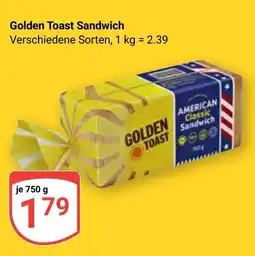 Globus Golden Toast Sandwich Angebot