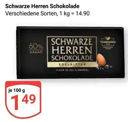 Globus Schwarze Herren Schokolade Angebot