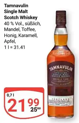 Globus Tamnavulin Single Malt Scotch Whiskey Angebot