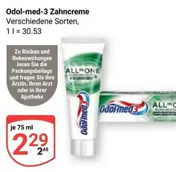 Globus Odol-med-3 Zahncreme Angebot