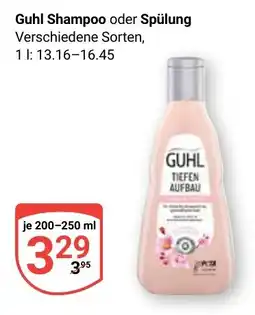 Globus Guhl Shampoo oder Spülung Angebot