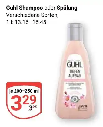 Globus Guhl Shampoo oder Spülung Angebot