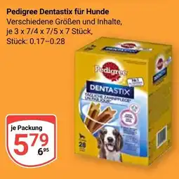 Globus Pedigree Dentastix für Hunde Angebot