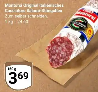 Globus Montorsi Original italienisches Cacciatore Salami-Stängchen Angebot