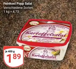 Globus Feinkost Popp Salat Angebot
