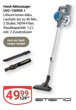Globus emerio Hand-Akkusauger UVC-130959.1 Angebot