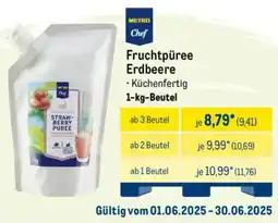 METRO METRO Chef Fruchtpüree Erdbeere Angebot