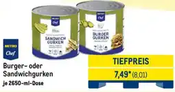 METRO METRO Chef Burger- oder Sandwichgurken Angebot