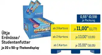 METRO Ültje Erdnüsse/ Studentenfutter Angebot