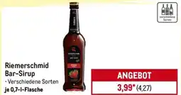 METRO Riemerschmid Bar-Sirup Angebot
