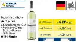 METRO Deutschland - Baden Achkarren Angebot