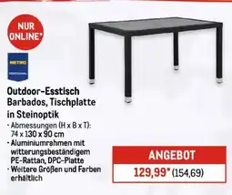 METRO METRO Chef Outdoor-Esstisch Barbados, Tischplatte in Steinoptik Angebot