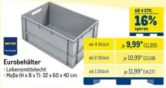 METRO METRO Chef Eurobehälter Angebot