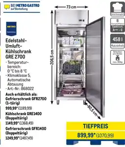 METRO METRO Chef Edelstahl- Umluft- Kühlschrank GRE 2700 Angebot