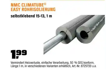 OBI Nmc climatube easy rohrisolierung Angebot