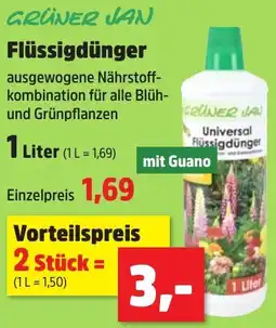 Thomas Philipps GRÜNER JAN Flüssigdünger Angebot