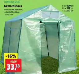 Thomas Philipps GRÜNER JAN Gewächshaus Angebot