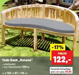 Thomas Philipps Teak-Bank ,,Banana" Angebot