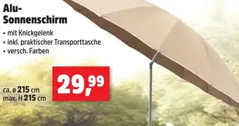 Thomas Philipps Alu Sonnenschirm Angebot