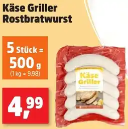 Thomas Philipps Käse Griller Rostbratwurst Angebot