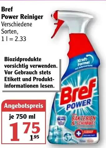 Globus Bref Power Reiniger 750ml Angebot