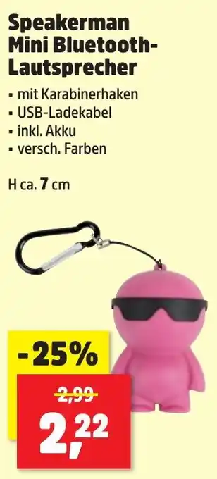 Thomas Philipps Speakerman Mini Bluetooth Lautsprecher Angebot