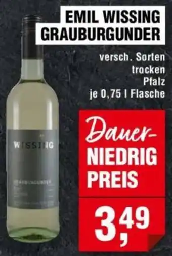 Handelshof Emil wissing grauburgunder Angebot