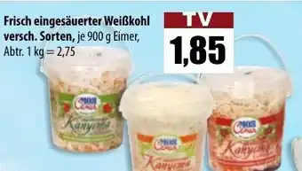 Mix Markt Frisch eingesäuerter Weißkohl 900g Angebot