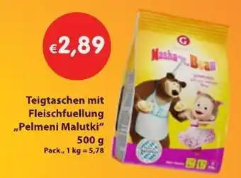 Mix Markt Teigtaschen mit Fleischfuellung Pelmeni Malutki 500g Angebot