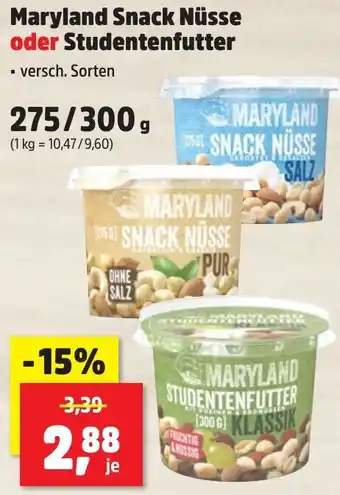 Thomas Philipps Maryland Snack Nüsse oder Studentenfutter Angebot