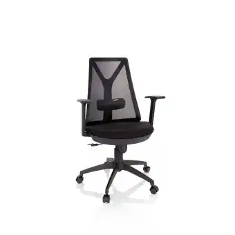 Netto Marken-Discount hjh OFFICE Home Office Bürostuhl FALUN BASIC Stoff/Netzstoff mit Armlehnen Angebot
