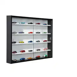 Netto Marken-Discount Inter Link Sammlervitrine Gewürzschrank Hängevitrine Wandregal Collecty - Schwarz/Weiß Angebot