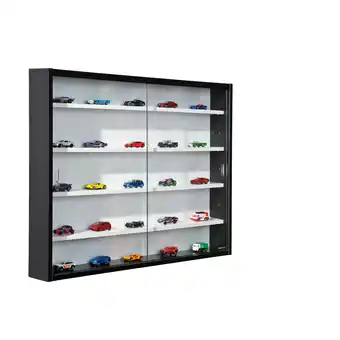 Netto Marken-Discount Inter Link Sammlervitrine Gewürzschrank Hängevitrine Wandregal Collecty - Schwarz/Weiß Angebot