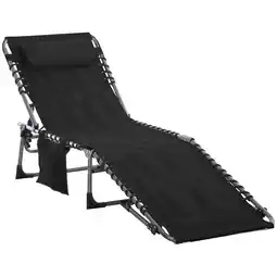 Netto Marken-Discount Outsunny Sonnenliege Stahl, Polyester Angebot