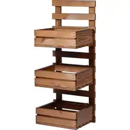 Netto Marken-Discount dobar 3-stufiges Wandregal, Braun Angebot