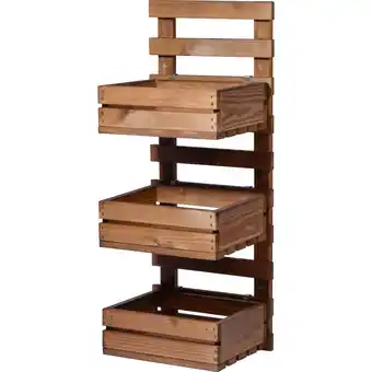 Netto Marken-Discount dobar 3-stufiges Wandregal, Braun Angebot