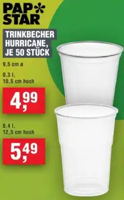 Handelshof Pap star trinkbecher hurricane, je 50 stück Angebot