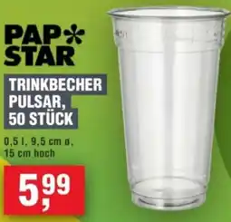 Handelshof Pap star trinkbecher pulsar, 50 stück Angebot